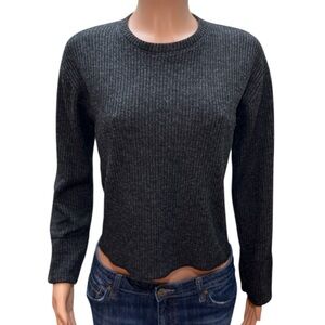ZARA RIBBED AND CROPPED SWEATER, SIZE S